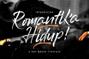 Romantika Hidup - Dry Brush Script Font Font Download