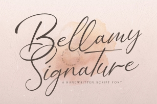 Bellamy Signature - Handwritten Font Font Download