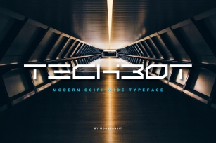 Techbot - modern futuristic scifi Font Download