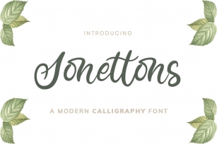 Sonettons Modern Caligraphy Font Download