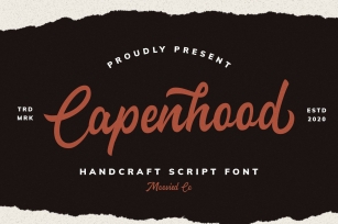 Capenhood Hand Letter Font Download