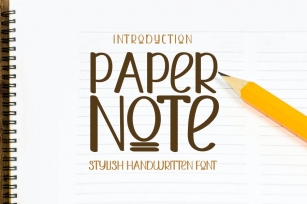 Paper Note Font Download