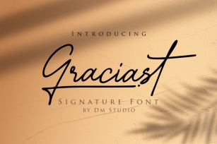 Graciast - Signature Font Font Download