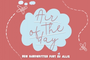 Air of the day Font Download