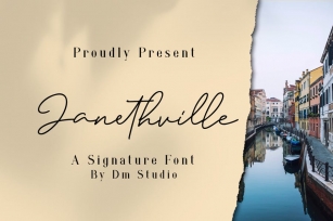 Janethville - Signature Font Font Download