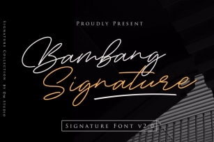 Bambang Signature V2.0 - Signature Font Font Download