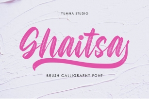 Ghaitsa - Textured Brush Font Font Download