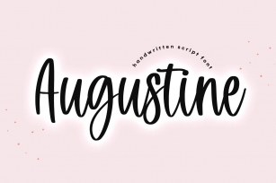 Augustine - Handwritten Script Font Font Download