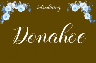 Donahoe Font Download