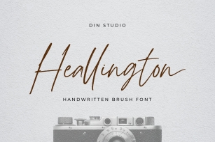 Heallington-Handwritten Brush Font Font Download