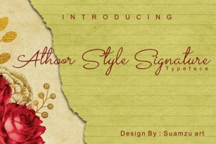 Athoor Style Signature Font Download