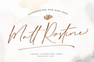 Matt Rostine Font Download