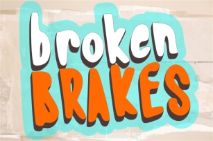 Broken Brakes Font Download