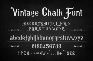 Vintage Chalk Font Download