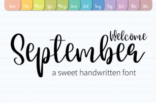 Welcome September Font Download