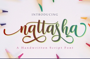 Nattasha | A Calligraphy Font Font Download