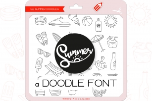 Summer Doodles - Dingbats Font Font Download