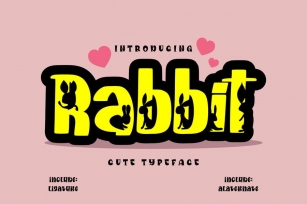 Rabbit | Cute Typeface Font Download