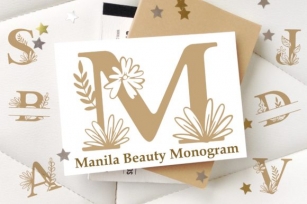 Manila Beauty Monogram Font Download