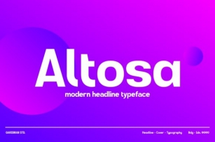 Altosa Font Download