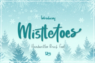 Mistletoes - Handwritten Brush Font Font Download