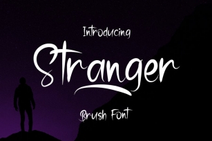 Stranger - Brush Font Font Download