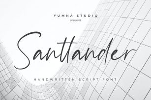 Santtander - Handwritten Font Font Download