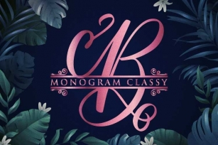 Monogram Classy Font Download