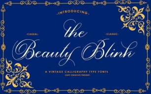 The Beauty Blink Font Download