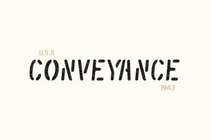 Conveyance Font Download