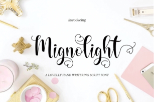 Mignolight Font Download