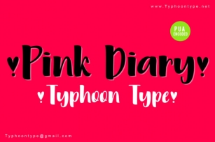 Pink Diary Font Download