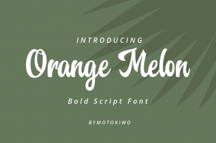 Orange Melon Script Font Font Download
