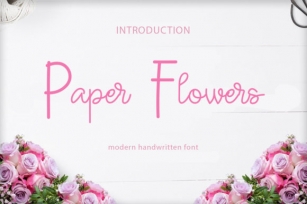 Paper Flowers Font Download