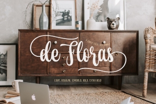 de Floras - 5 Fonts Family Font Download