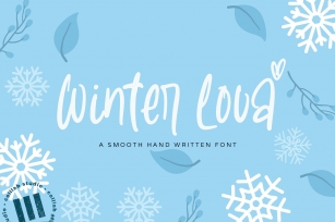 Winter Lova - A Smooth Handwritten Font Font Download
