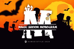Magic Broom Monogram Font Download