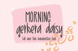 Morning Gerbera Daisy Font Download