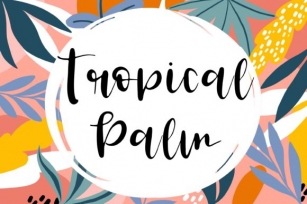 Tropical Palm Font Download