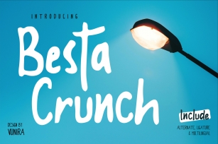 Besta Crunch | Decorative Font Font Download