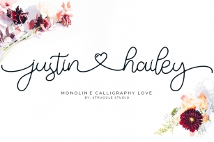 Justin Hailey - Monoline Calligraphy Love Font Download