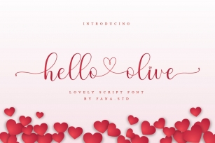 hello olive - love fonts Font Download