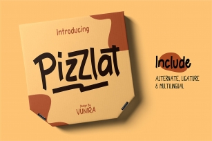 Pizzlat | Fancy Font Font Download