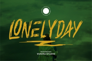 Lonelyday | Rough Brush Font Font Download