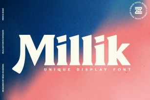 Millik - multipurpose unique font Font Download