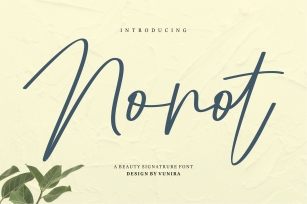 Nonot | A Beauty Signature Font Font Download