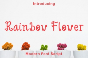 Rainbow Flower Font Download