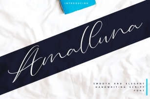 Amalluna | Handwritting Script Font Font Download