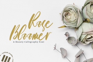 Roses Bloomer - A beauty Calligraphy Font Font Download
