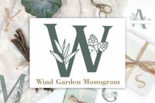 Wind Garden Monogram Font Download